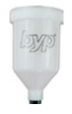 [BYP-03-0C] BYP VASO DE PLÁSTICO C/ENTRADA HEMBRA 600ML P/PISTOLA PGP-PVI (VGV)