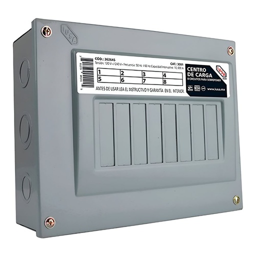 [IUAC-UCDC362645] IUSA CENTRO DE CARGA 8 UNIDADES P/SOBREPONER (362645)(E)